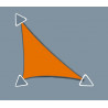 Voile d'ombrage perméable 4 x 4 x 5.6 - Concave