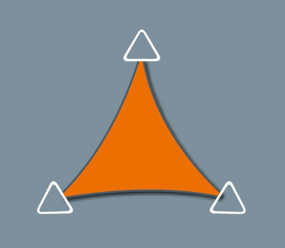 Voile Concave 5.9 x 5.9 X 5.9 - Imperméable